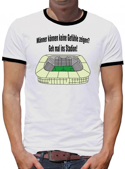TShirt-People Stadionshirt Kontrast T-Shirt Herren 