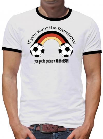 TShirt-People Rainbow Fußball Kontrast T-Shirt Herren 