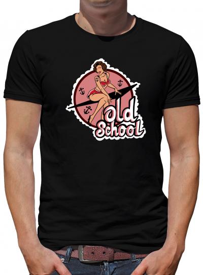 TShirt-People Old School Girl T-Shirt Herren 