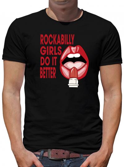 TShirt-People Rockabilly Girls do it better T-Shirt Herren 
