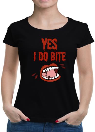 TShirt-People Yes I do bite T-Shirt Damen 