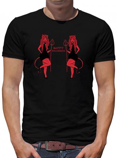 TShirt-People Happy Halloween Devil T-Shirt Herren 
