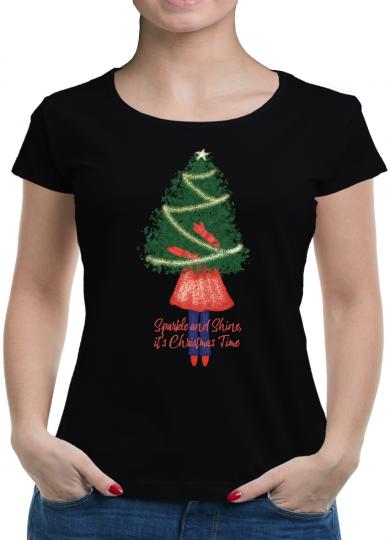 TShirt-People Sparkling Christmas Tree T-Shirt Damen 