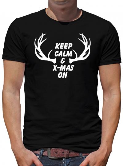 TShirt-People Keep calm & X-mas on V5 T-Shirt Herren 