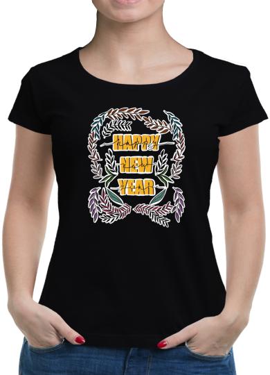 TShirt-People Happy New Year Frame T-Shirt Damen 