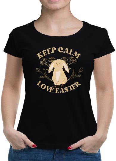 TShirt-People Keep Calm and love Easter T-Shirt Damen 