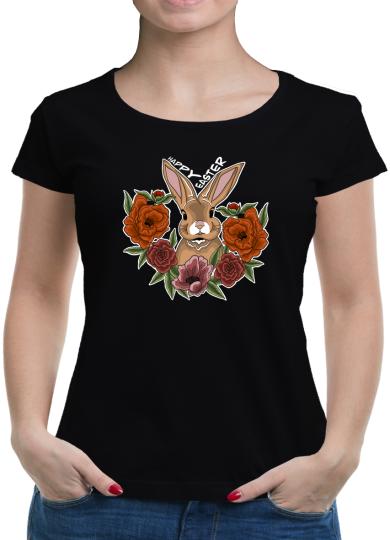 TShirt-People Rabbit Rose Red T-Shirt Damen 