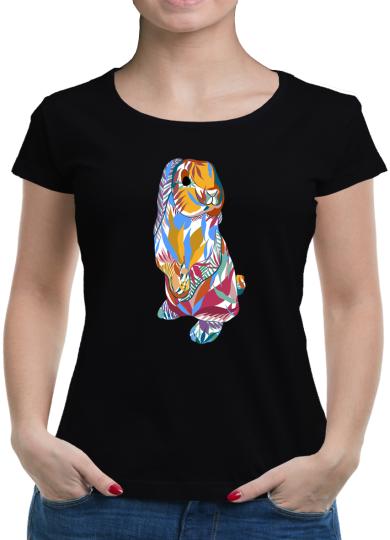 TShirt-People Colorful Rabbit T-Shirt Damen 