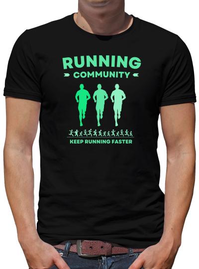 TShirt-People Running Community T-Shirt Herren 