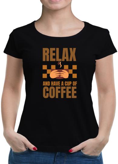 TShirt-People Relax and have a coffee T-Shirt Damen 
