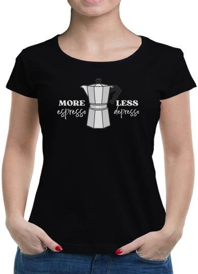 TShirt-People More Espresso less depresso T-Shirt Damen 