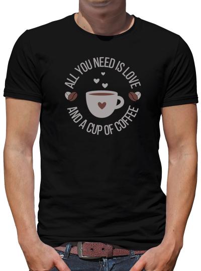 TShirt-People All you need is love and coffee T-Shirt Herren 