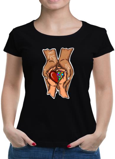 TShirt-People Colorful Heart T-Shirt Damen 