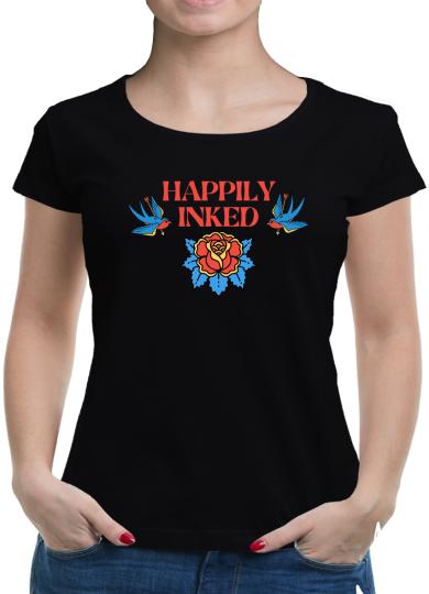 TShirt-People Happily Inked T-Shirt Damen 