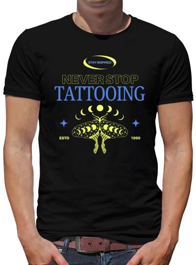 TShirt-People Never stop Tattooing T-Shirt Herren 