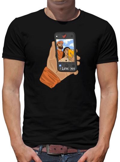 TShirt-People Selfie with love T-Shirt Herren 