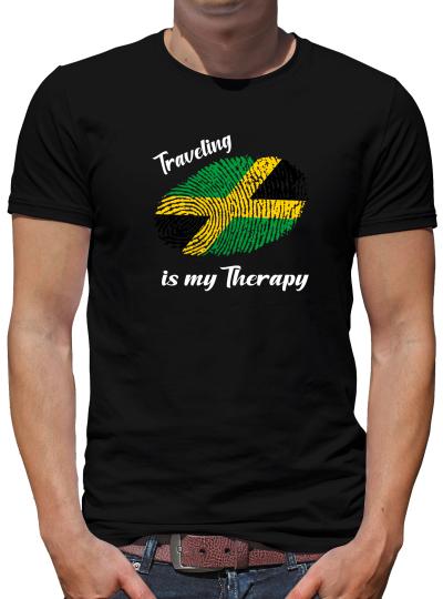 TShirt-People Traveling is my Therapy Jamaika T-Shirt Herren 