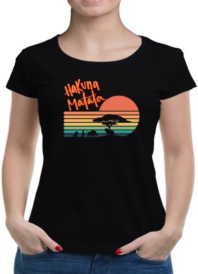 TShirt-People Hakuna Matata Retro T-Shirt Damen 