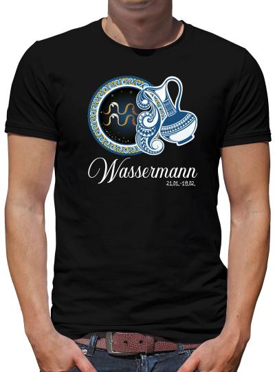 TShirt-People Sternzeichen Wassermann T-Shirt Herren 