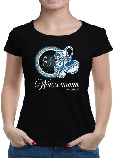 TShirt-People Sternzeichen Wassermann T-Shirt Damen 