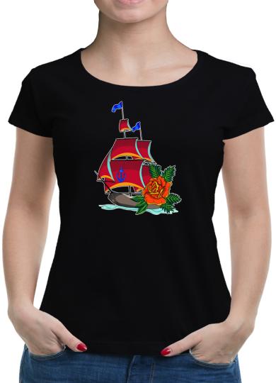 TShirt-People Sailing Roses T-Shirt Damen 