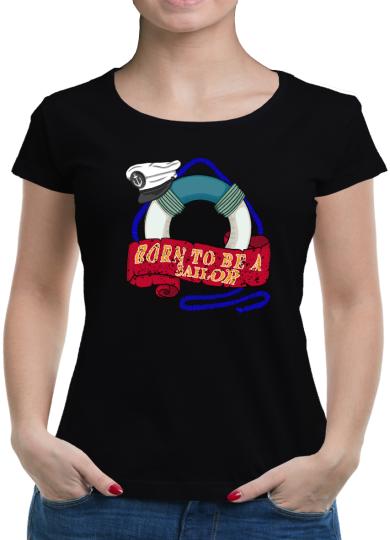 TShirt-People Born to be Sailor T-Shirt Damen 