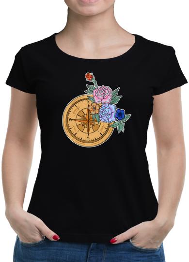 TShirt-People Floral Compass T-Shirt Damen 