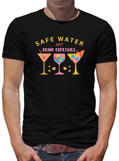 TShirt-People Save water drink Cocktails T-Shirt Herren 