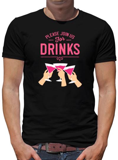 TShirt-People Please join us for drinks T-Shirt Herren 