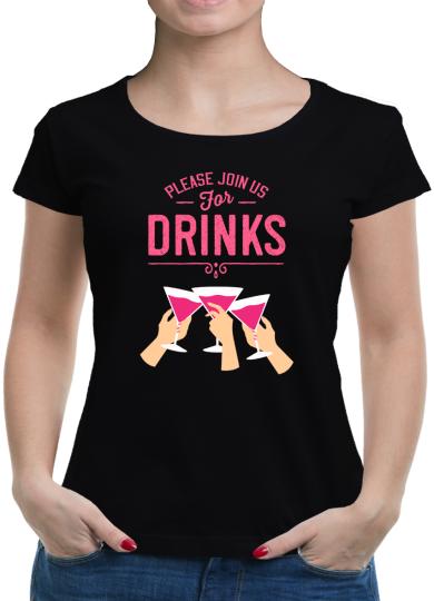 TShirt-People Please join us for drinks T-Shirt Damen 