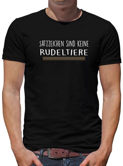 TShirt-People Satzzeichen sind keine Rudeltiere T-Shirt Herren 