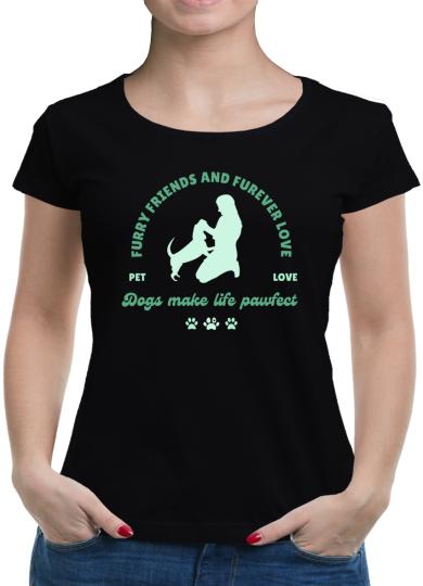 TShirt-People Dogs make life pawfect T-Shirt Damen 