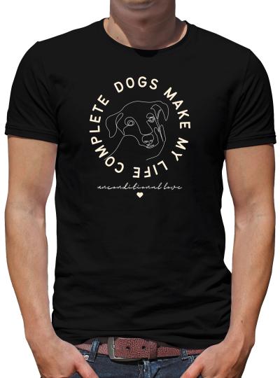 TShirt-People Dogs make my life complete T-Shirt Herren 