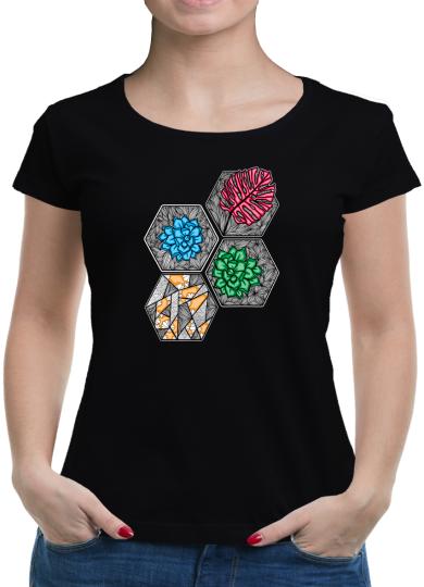 TShirt-People Mandala Flower Blocks T-Shirt Damen 