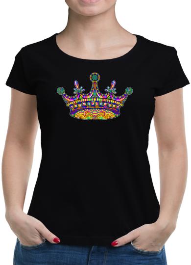 TShirt-People Mandala Queen Crown T-Shirt Damen 