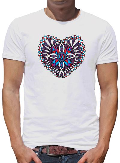 TShirt-People Mandala Heart T-Shirt Herren 