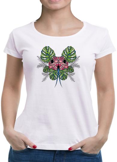 TShirt-People Mandala Snake Flower T-Shirt Damen 