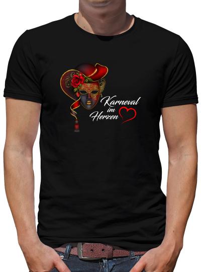 TShirt-People Karneval im Herzen T-Shirt Herren 