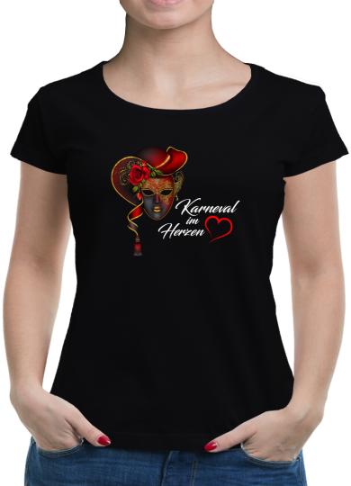 TShirt-People Karneval im Herzen T-Shirt Damen 