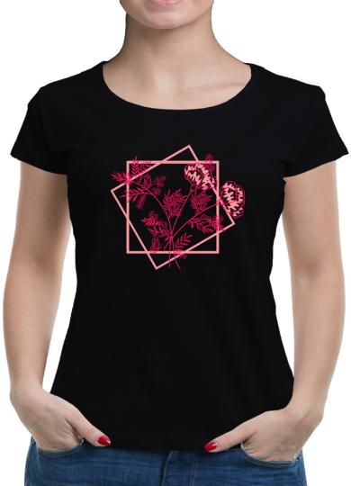 TShirt-People Lineart Flower T-Shirt Damen 