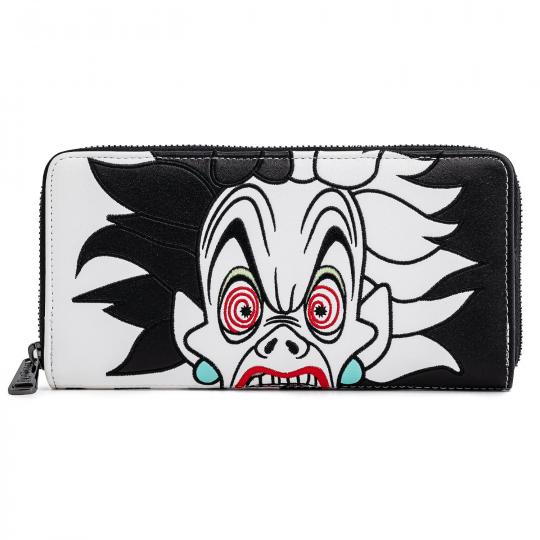 Loungefly Disney Villains Cruella De Vil Spots Cosplay Zip Around Wallet 