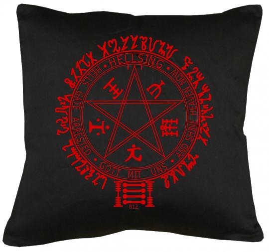 Hellsing Pentagramm Kissen mit Füllung 40x40cm 