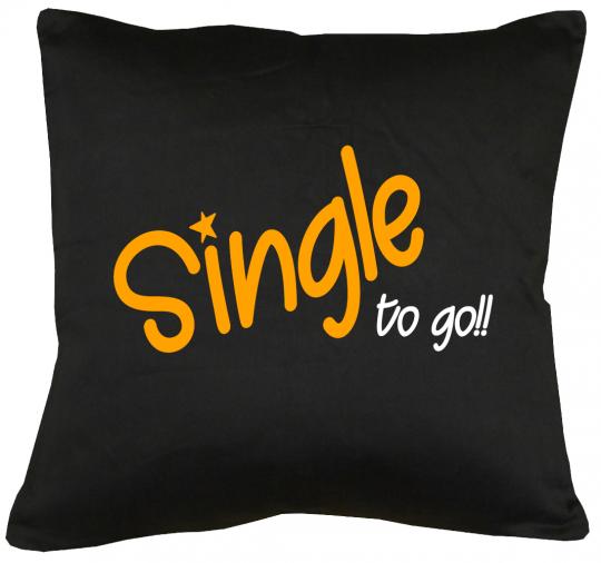 Single to go Kissen mit Füllung 40x40cm 