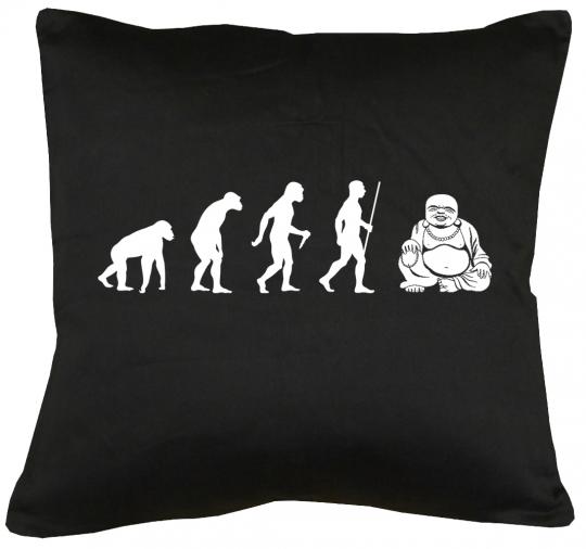 Evolution Buddha  Kissen mit Füllung 40x40cm 