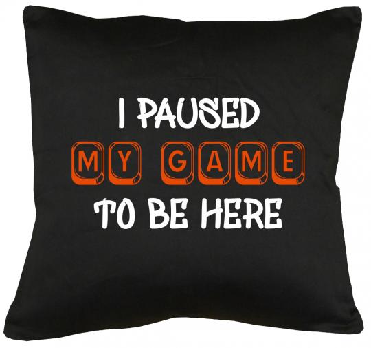 I paused my Game Kissen mit Füllung 40x40cm 