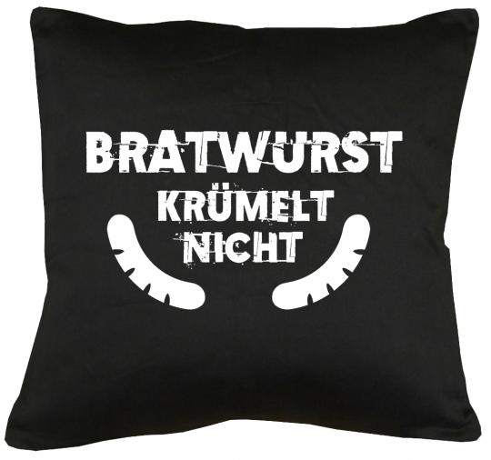 Bratwurst krümelt nicht Kissen mit Füllung 40x40cm 