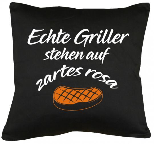 Echte Griller stehen auf rosa Kissen mit Füllung 40x40cm 