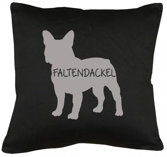Faltendackel Kissen mit Füllung 40x40cm 