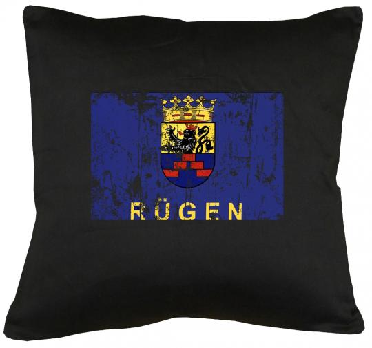 Flagge Rügen Kissen mit Füllung 40x40cm 