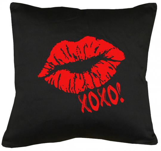 Hugs and Kisses Kissen mit Füllung 40x40cm 